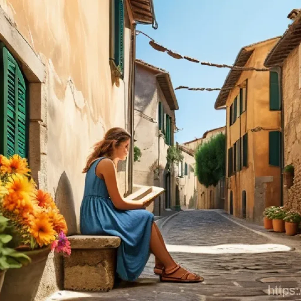 똘똘이 애니메이션 제작 과정 - **Prompt:** A whimsical, sun-drenched alleyway in a picturesque Italian village. A young Italian wom...