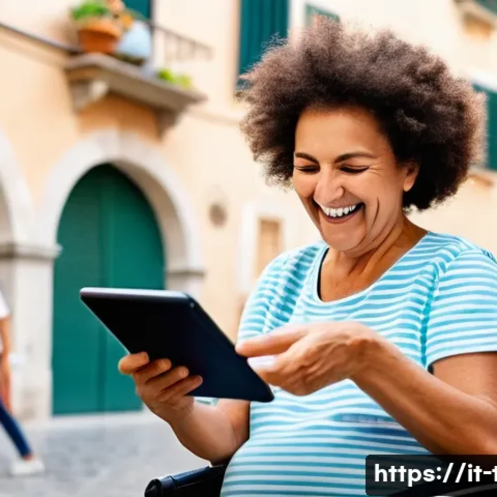 똘똘이 캐릭터로 만든 게임 매출 - **"Joyful Mobile Gaming in an Italian Piazza"**
A vibrant, sun-drenched Italian piazza, bustling...